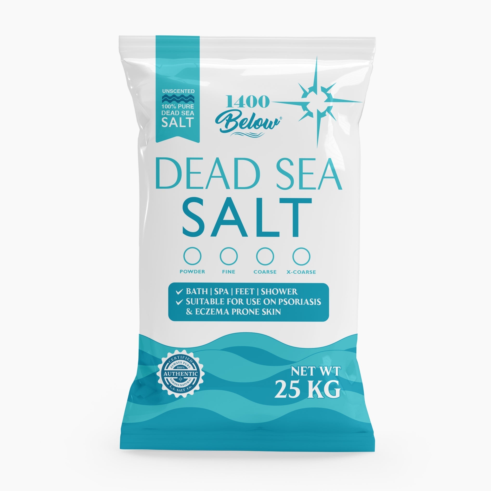 1400 BELOW® Dead Sea Salt (55 LB)-Salt-Los Angeles Salt Company-Powder-LA Salt Co.