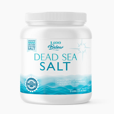 1400 BELOW® Dead Sea Salt Jar (5 lb)-Salt-Los Angeles Salt Company-Fine-LA Salt Co.