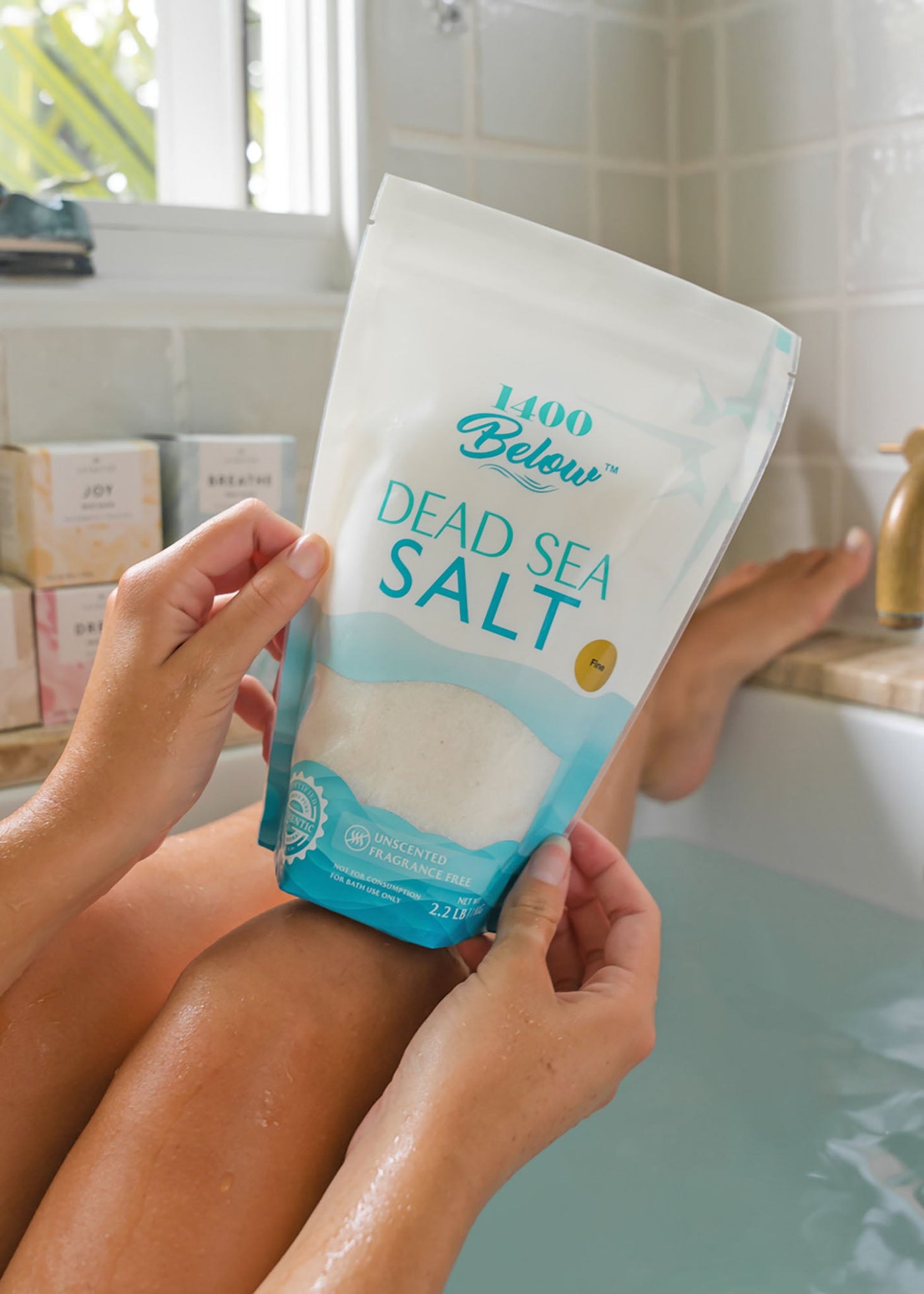 1400 BELOW® Dead Sea Salt-Salt-Los Angeles Salt Company-Fine-2.2 LB Bag-LA Salt Co.