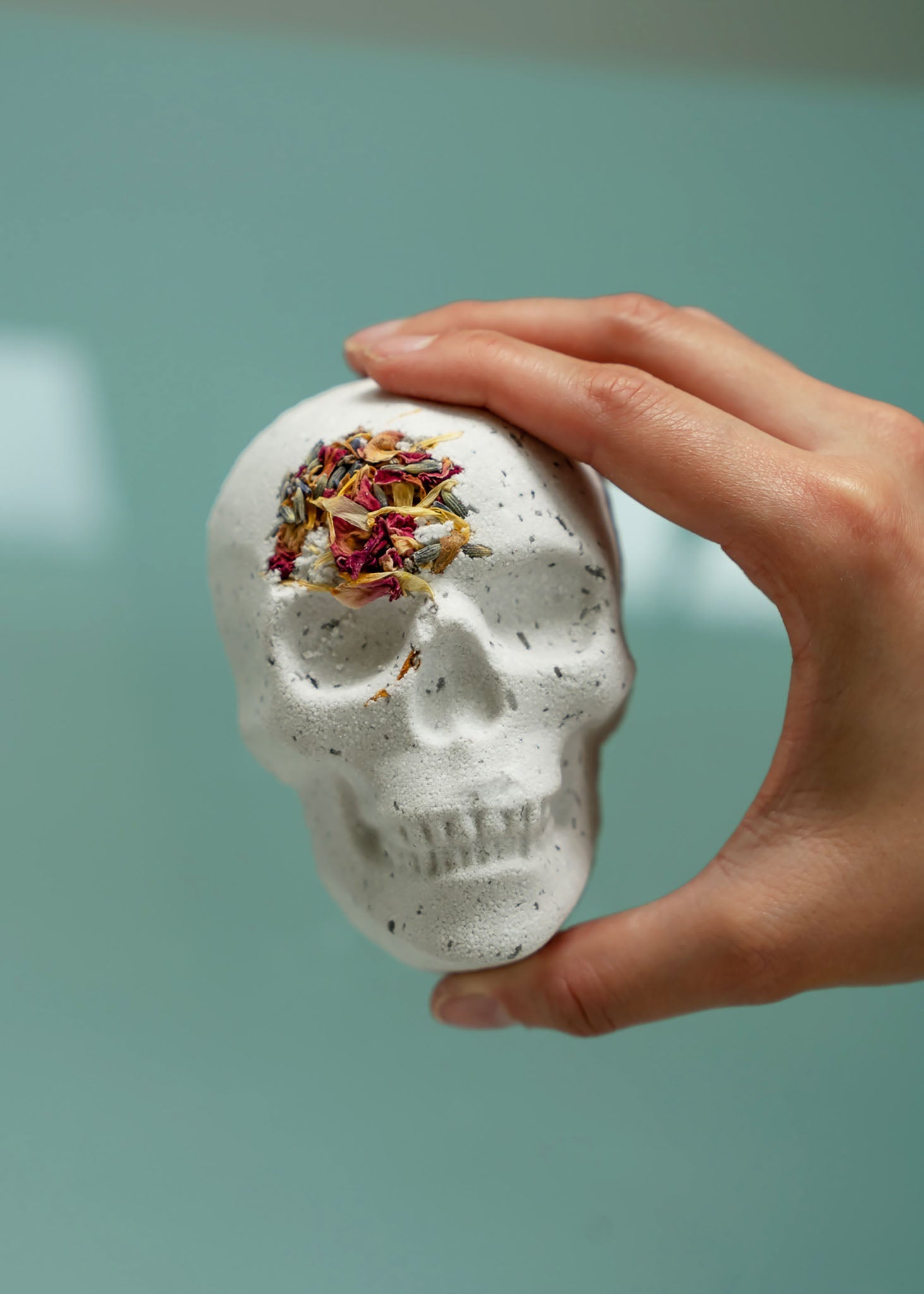 Amber Woods Crystal Skull Bath Bomb-Bath Bomb-Los Angeles Salt Company-LA Salt Co.