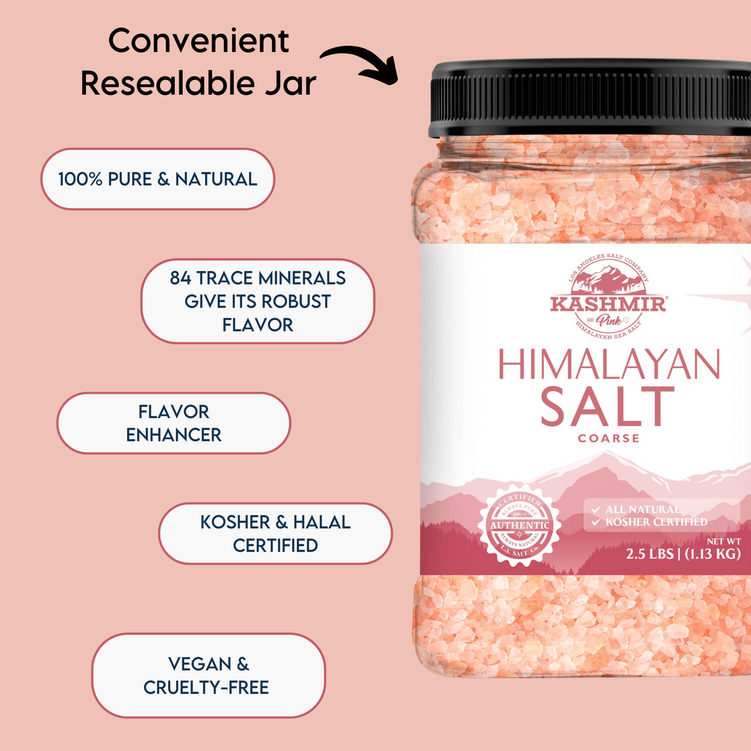 Kashmir Pink® Himalayan Salt Coarse Jar