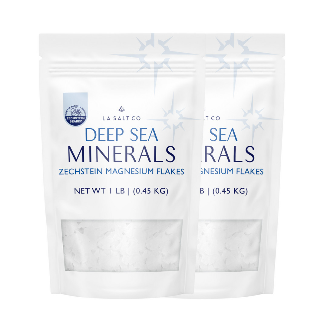 Deep Sea Minerals® Magnesium Flakes (1 lb)-Salt-Los Angeles Salt Company-2 LB (2 Pack)-LA Salt Co.
