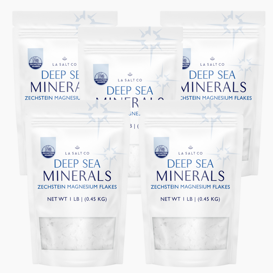 Deep Sea Minerals® Magnesium Flakes (1 lb)-Salt-Los Angeles Salt Company-5 LB (5 Pack)-LA Salt Co.