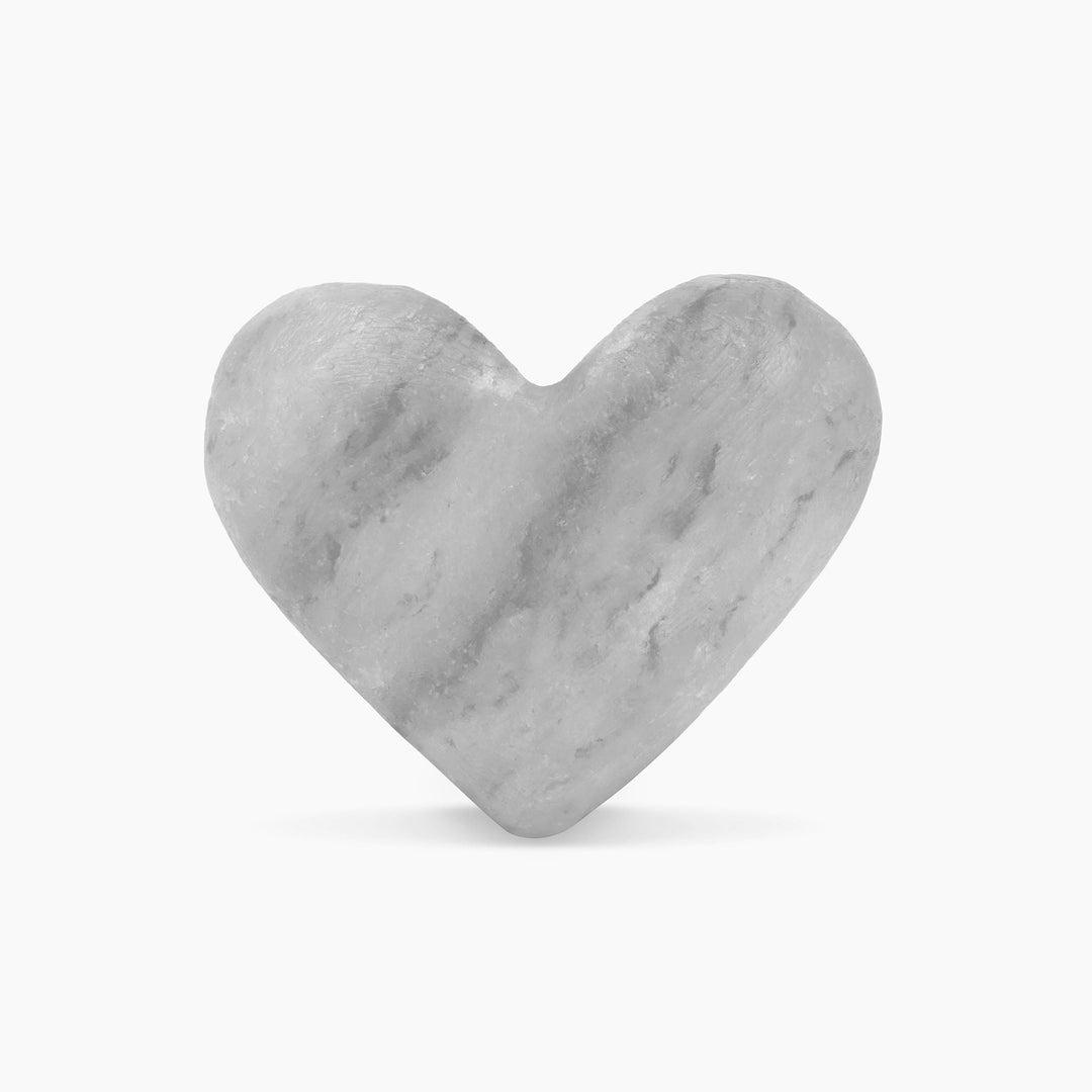 Heart Massage Stone (Large)-Massage Stones-LA SALT CO-1 unit-Grey-LA Salt Co.