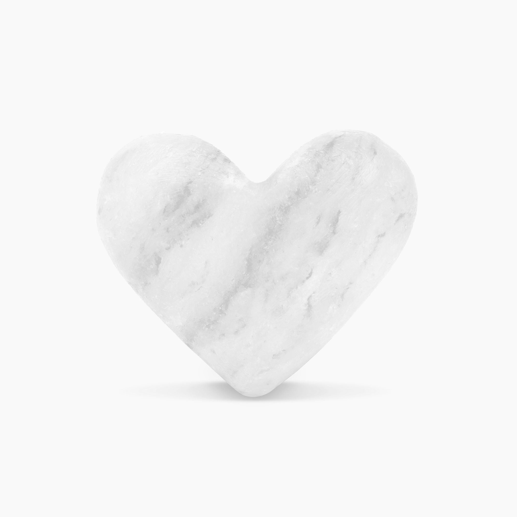 Heart Massage Stone (Large)-Massage Stones-LA SALT CO-1 unit-White-LA Salt Co.