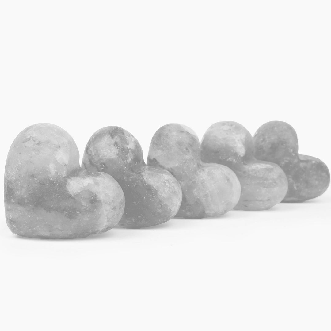 Heart Massage Stone (Large)-Massage Stones-LA SALT CO-5 units-Grey-LA Salt Co.