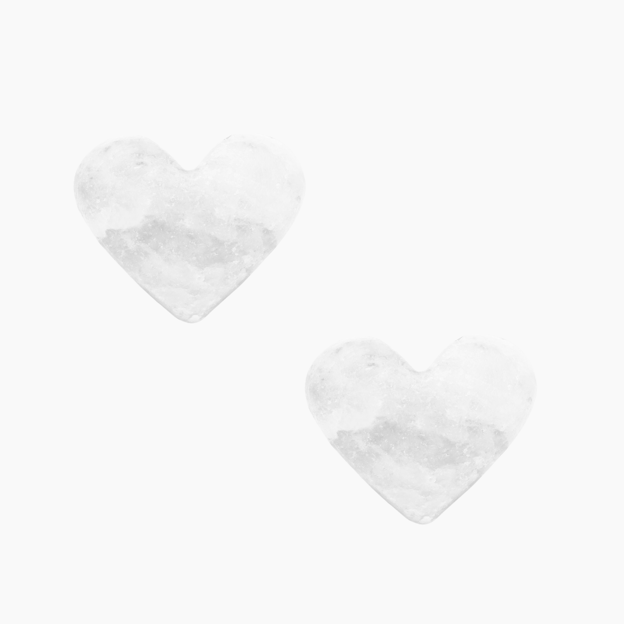 Heart Massage Stone (Small)-Massage Stones-LA SALT CO-2 units-White-LA Salt Co.