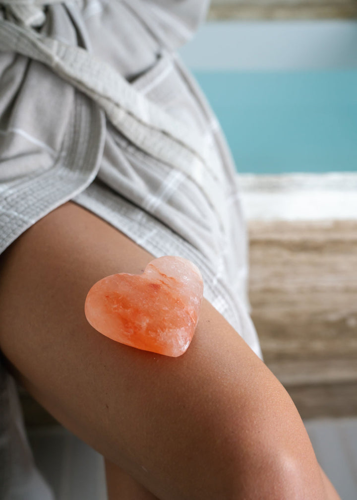 Heart Massage Stone (Small)-Massage Stones-LA SALT CO-2 units-Pink-LA Salt Co.