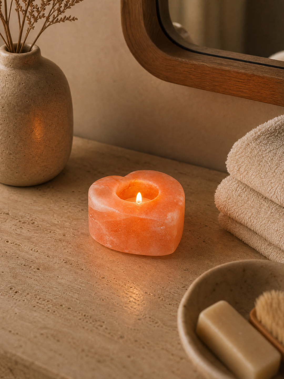 Himalayan Salt Candle Holder