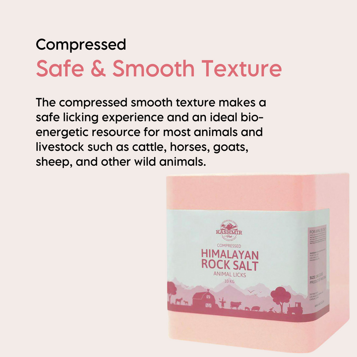 Kashmir Pink® Compressed Himalayan Salt Animal Lick-Salt-LA SALT CO-LA Salt Co.