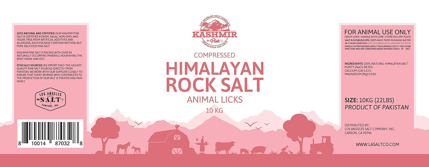 Kashmir Pink® Compressed Himalayan Salt Animal Lick-Salt-LA SALT CO-LA Salt Co.