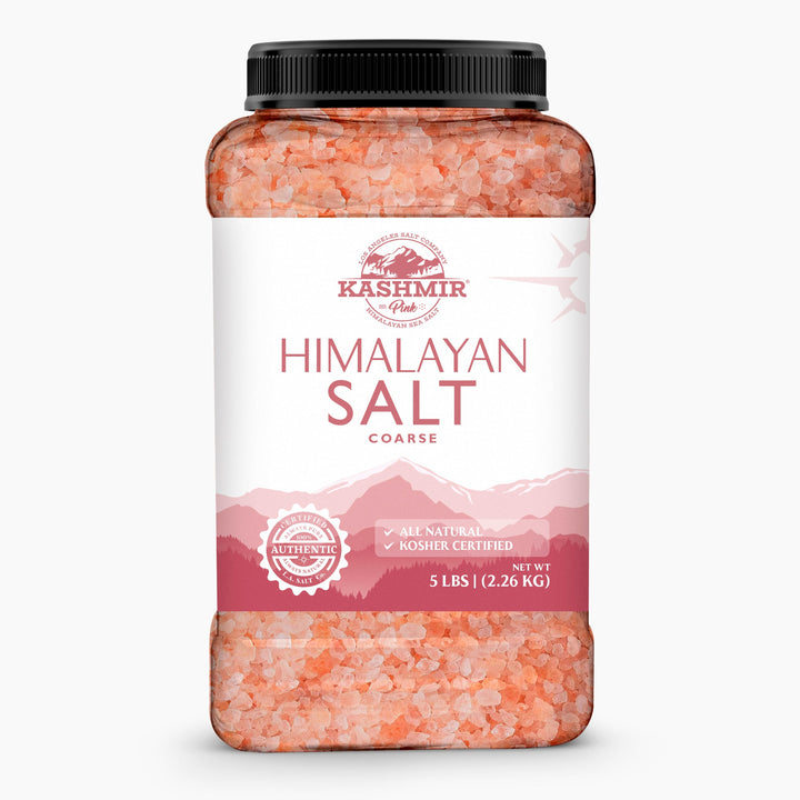 Kashmir Pink® Himalayan Salt Coarse Jar-Salt-Los Angeles Salt Company-5 Lb-LA Salt Co.