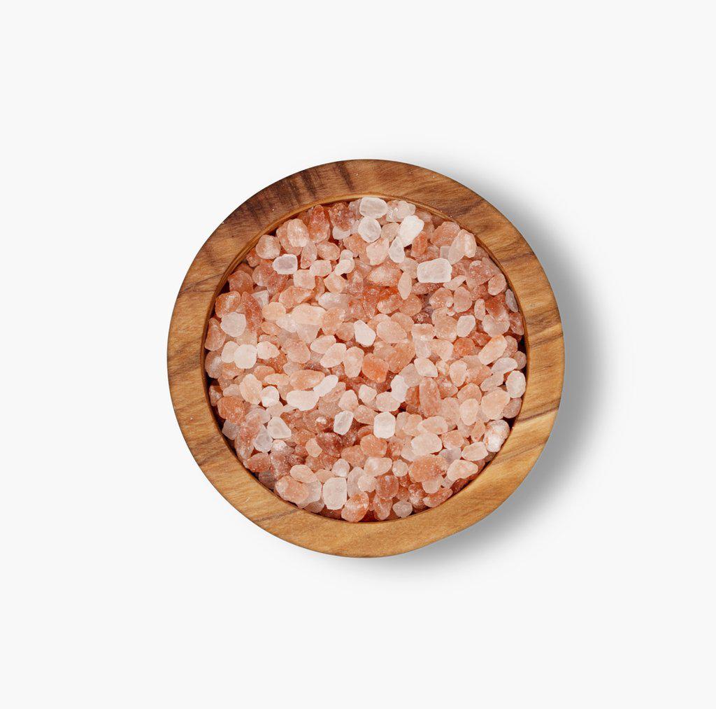 A bowl of Kashmir Pink Himalayan Salt Coarse