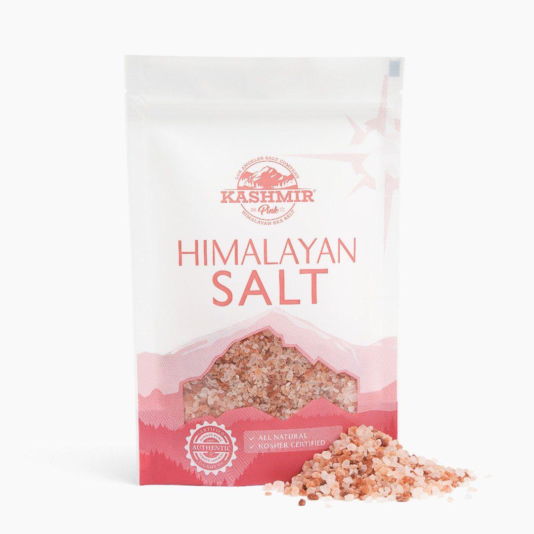 A 2.2 lb bag of Kashmir Pink Himalayan Salt