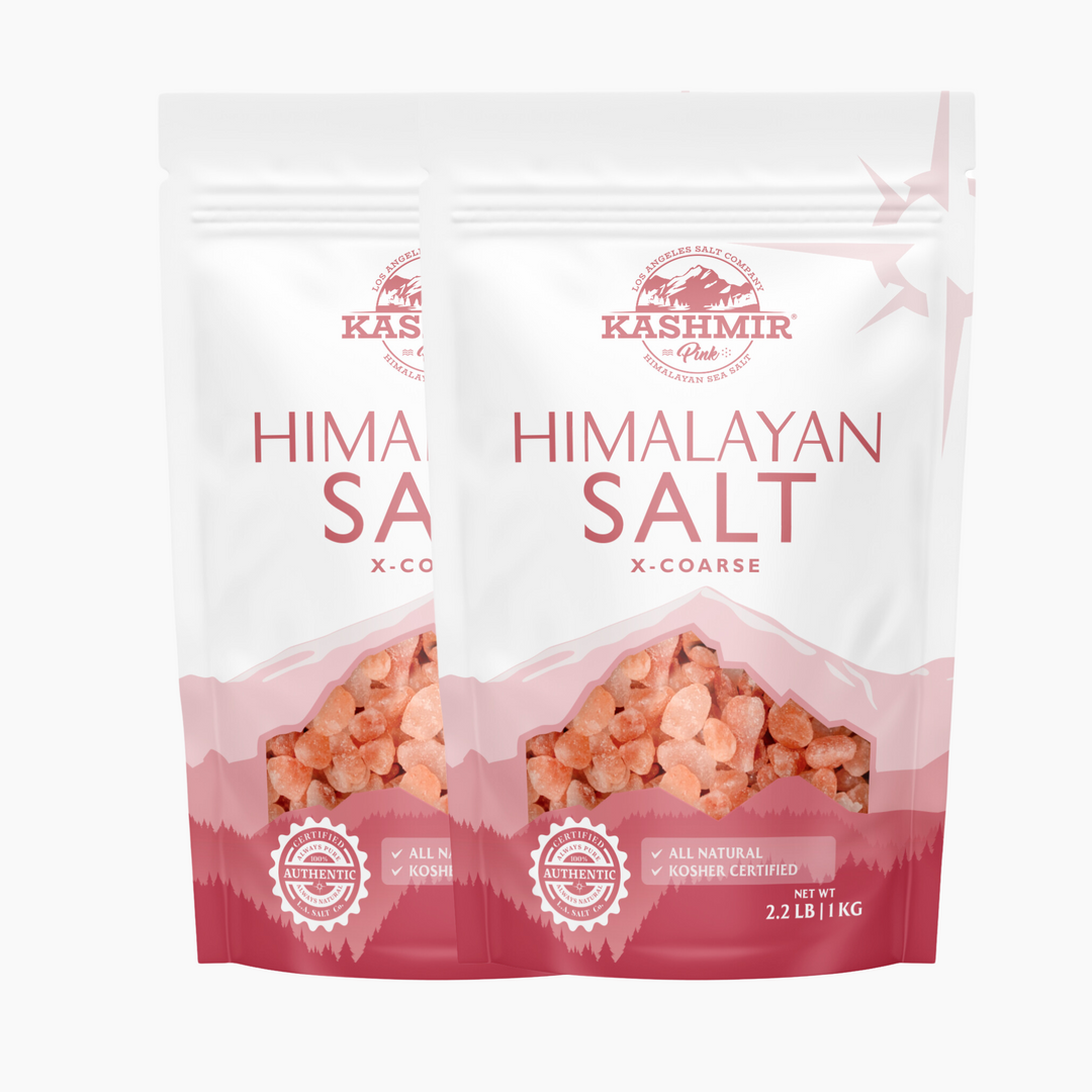 Kashmir Pink® Himalayan Salt X-Coarse (2.2 lb)-Salt-Los Angeles Salt Company-4.4 LB (2 Pack)-LA Salt Co.