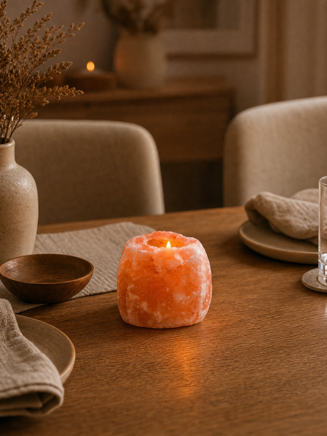 Himalayan Salt Candle Holder