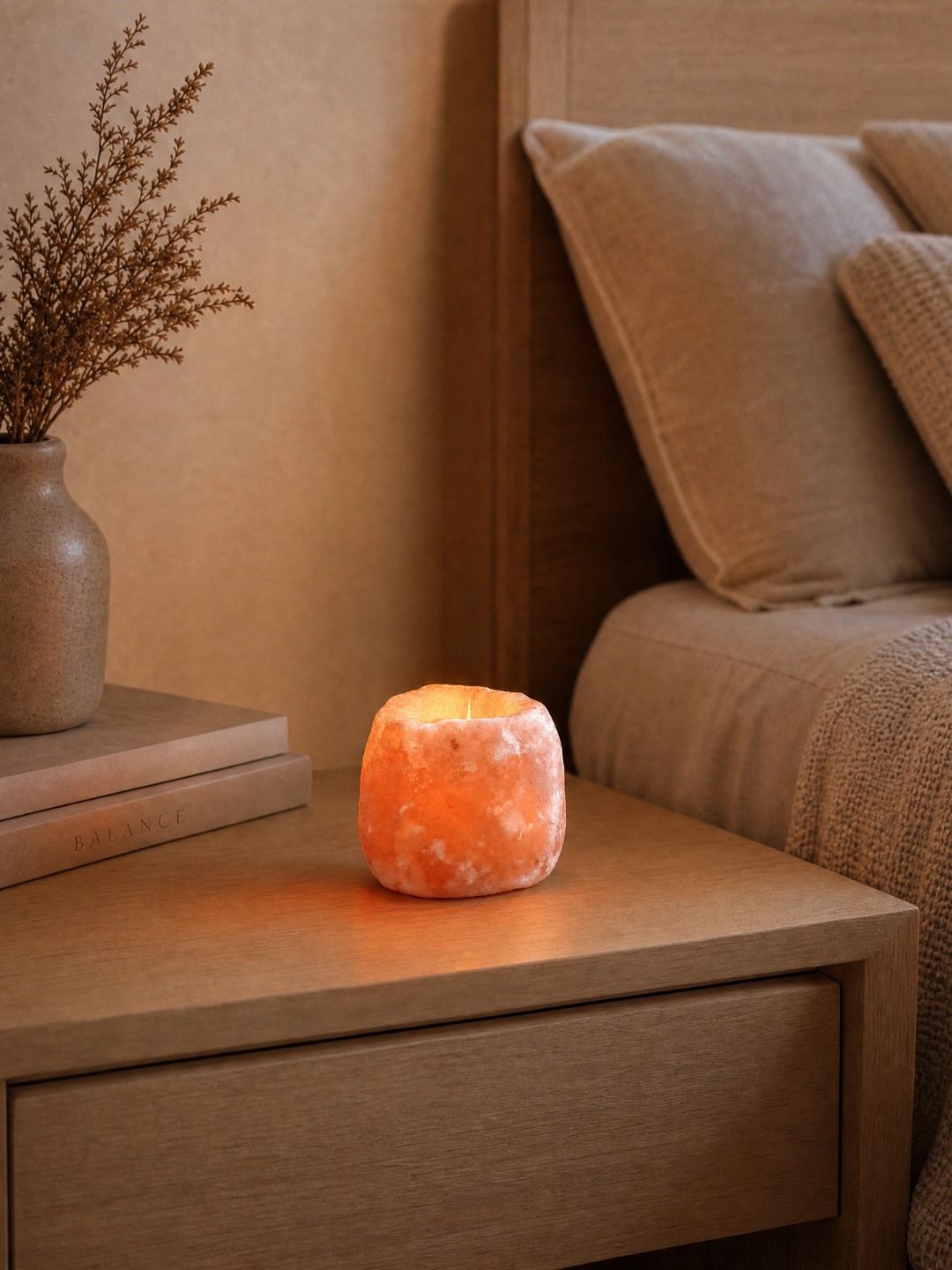Himalayan Salt Candle Holder