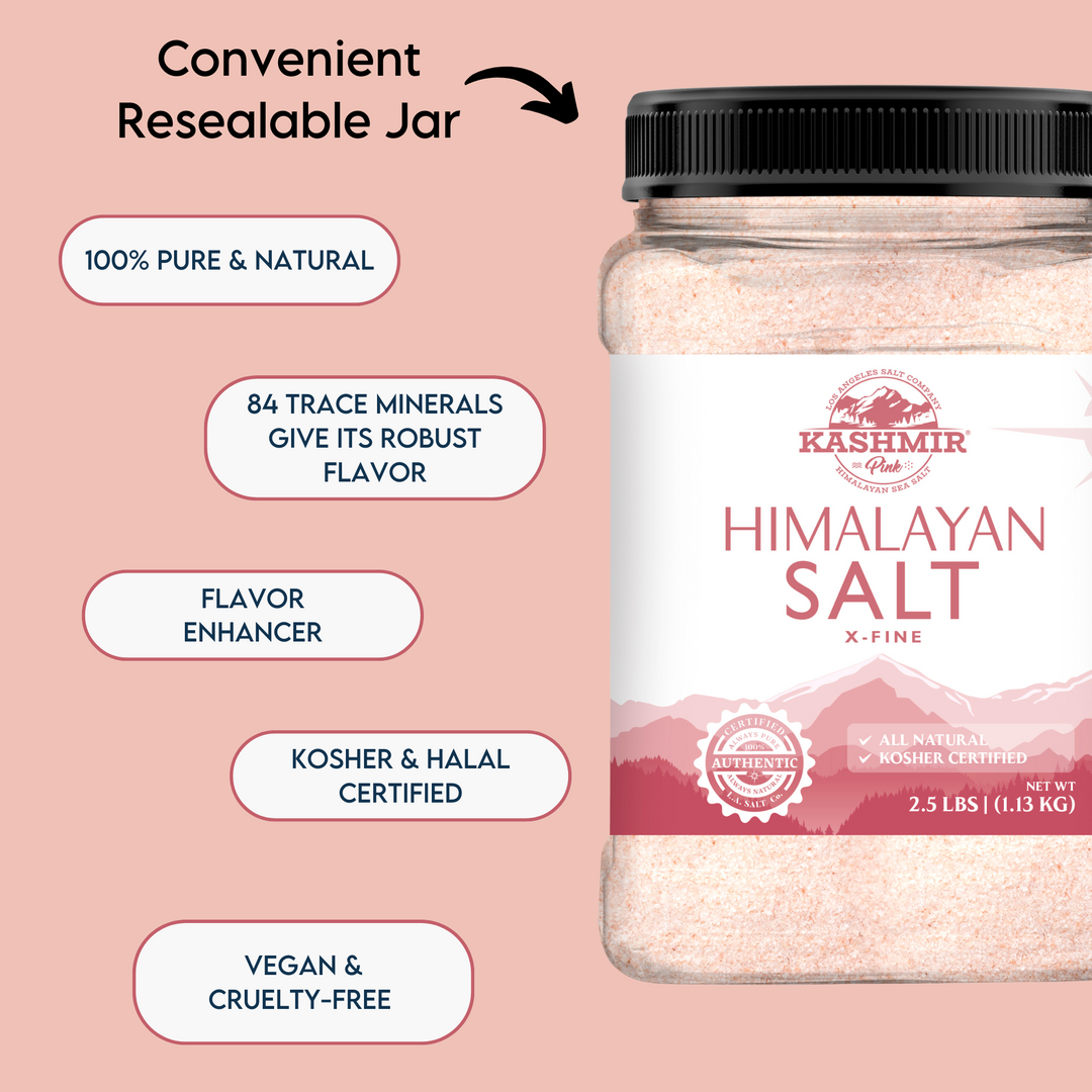 Kashmir Pink® Himalayan Salt X-Fine Jar