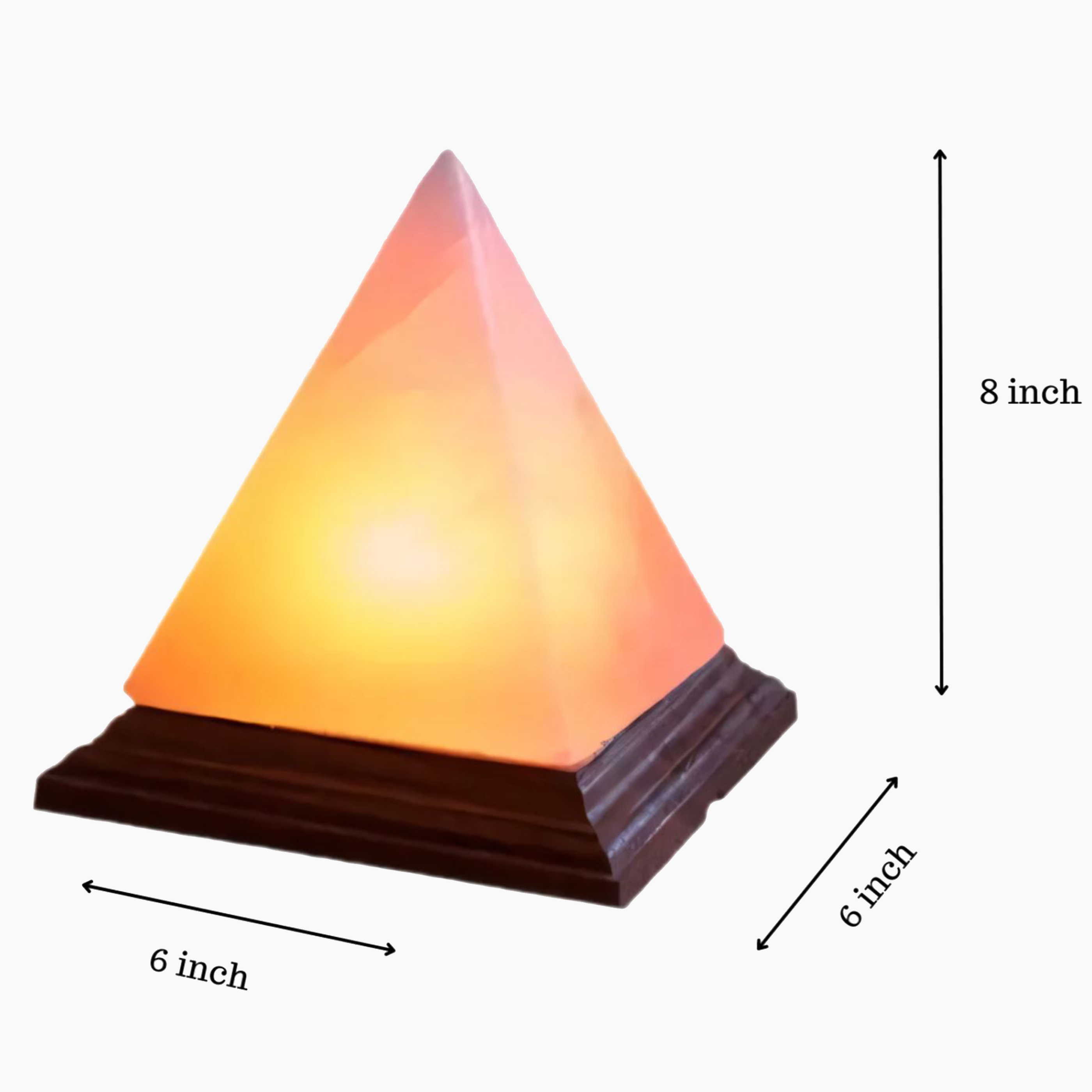 Pyramid Himalayan Pink Salt Lamp