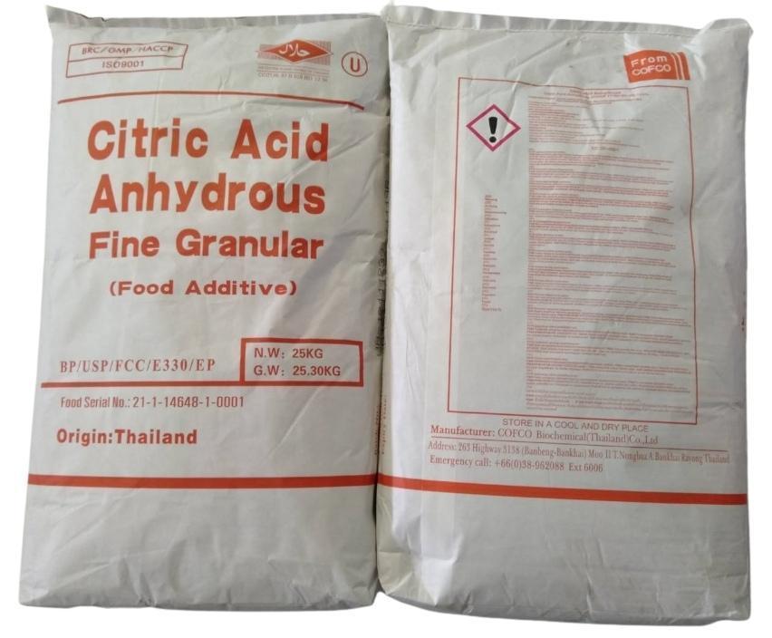 Citric Acid Anhydrous USP Kosher - Fine Grain-LA SALT CO-Free Shipping-LA Salt Co.