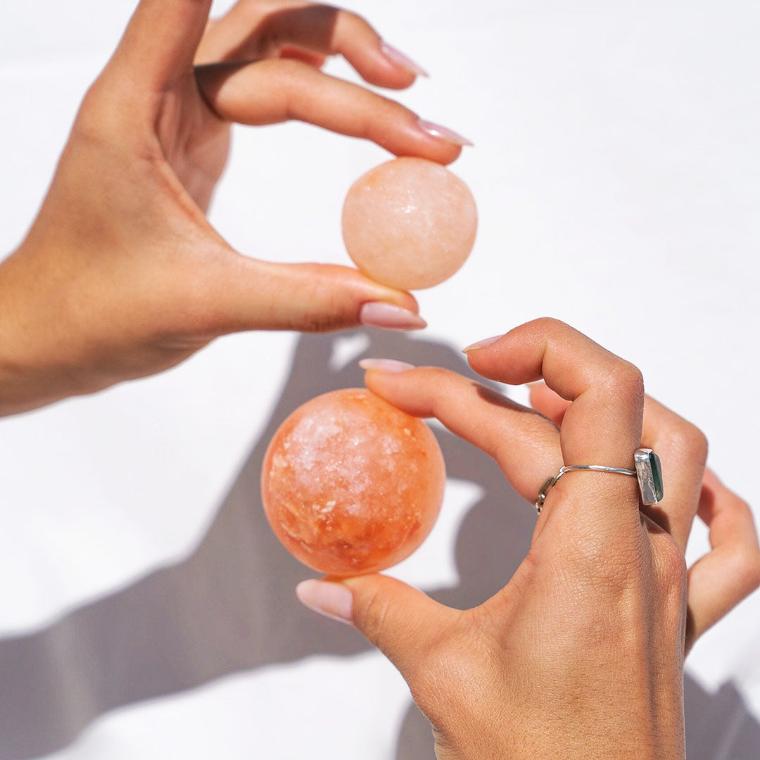 Large Round Massage Ball (50mm)-Massage Stones-LA SALT CO-1 unit-Pink-LA Salt Co.